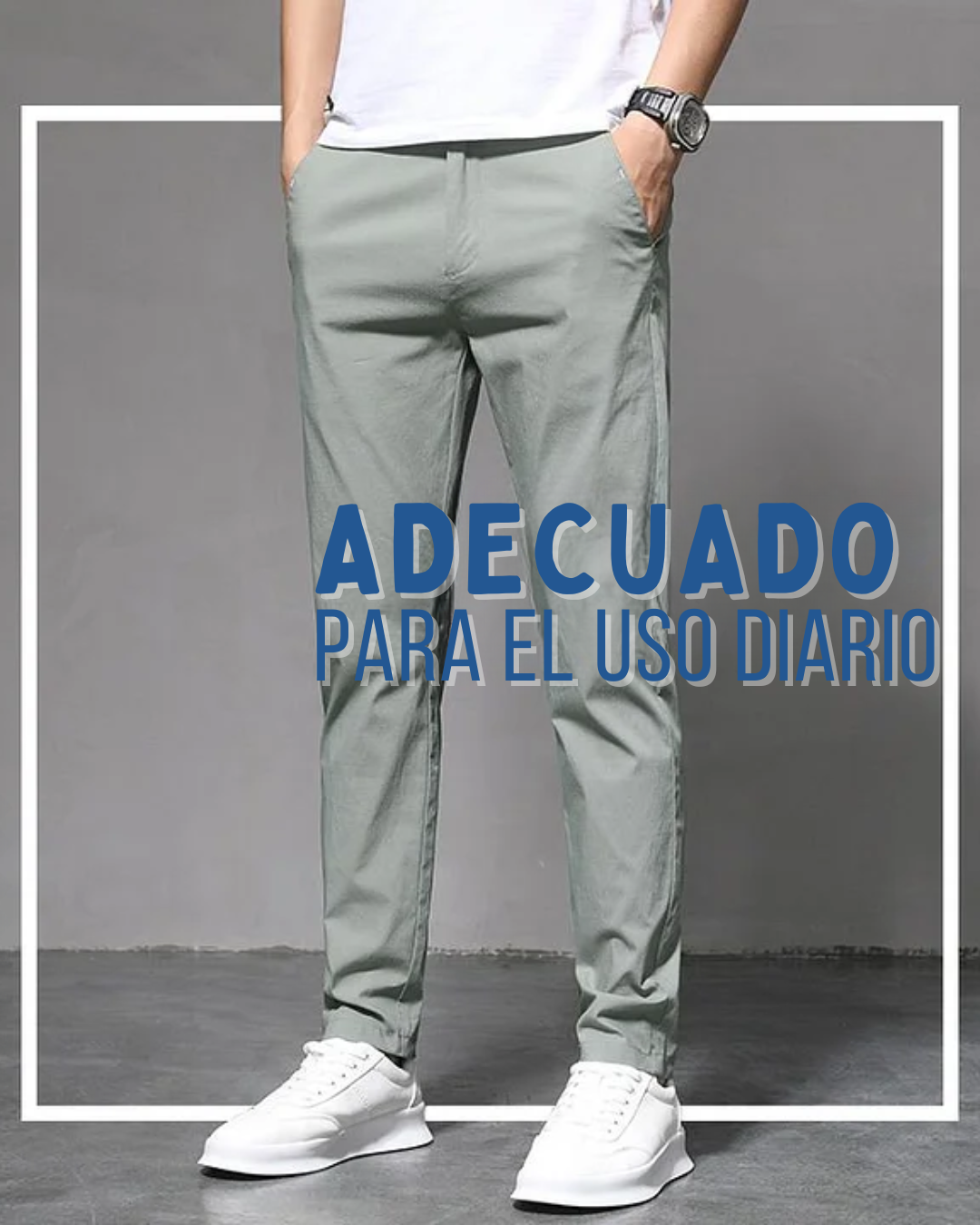 Pantalón Casual de Corte Moderno para Hombre