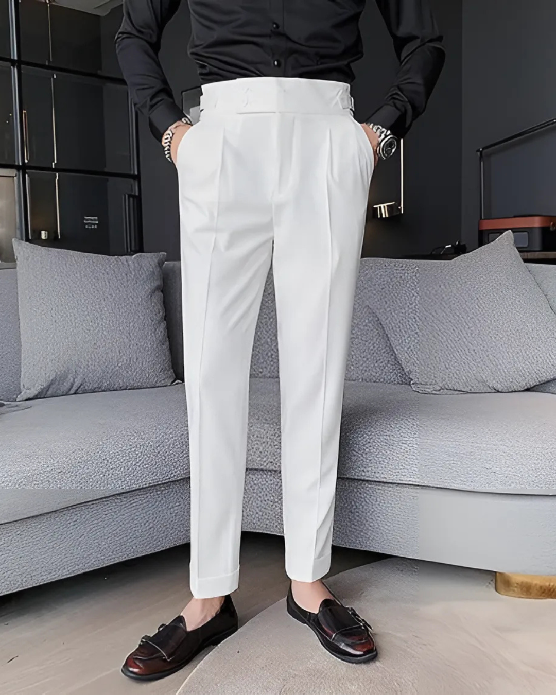 Pantalón Informal de Hombre en Colores Lisos®