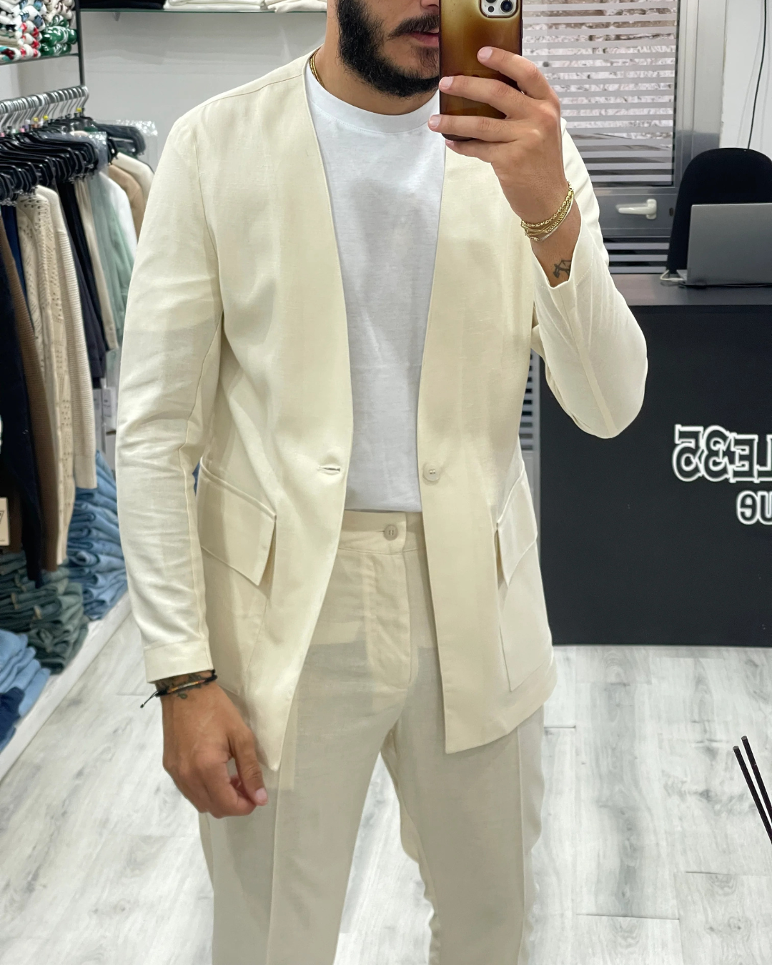 Conjunto Elegante en Lino para Hombre