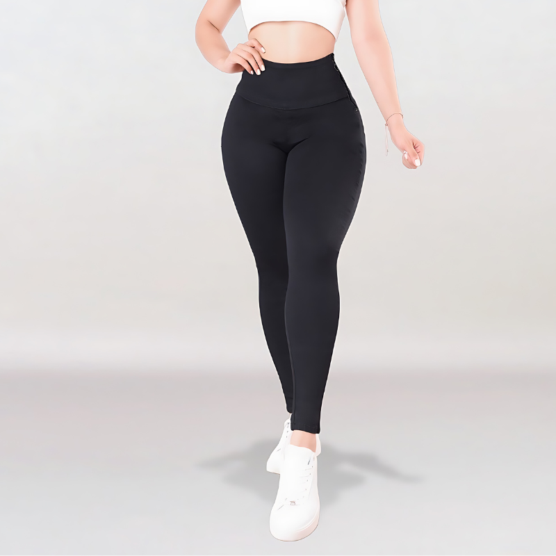 Pantalones Compresores Elásticos  de Cintura Alta
