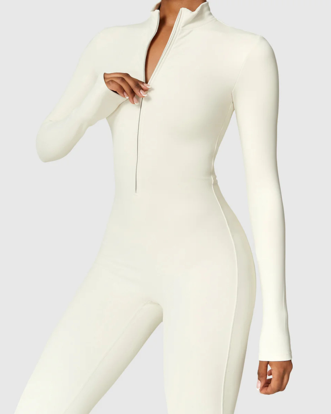 Mono Deportivo de Mujer de Manga Larga con Cremallera