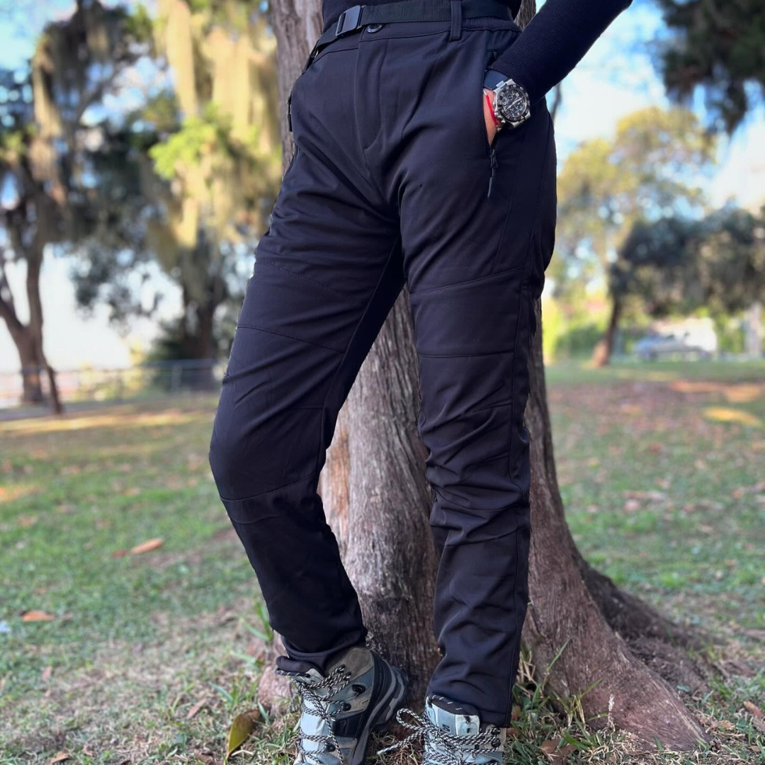 Pantalones térmicos impermeables de tejido flexible unisex