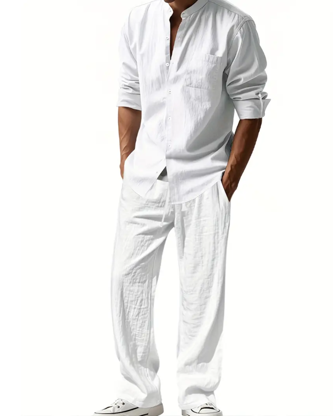 Conjunto Holgado de Lino para Hombre