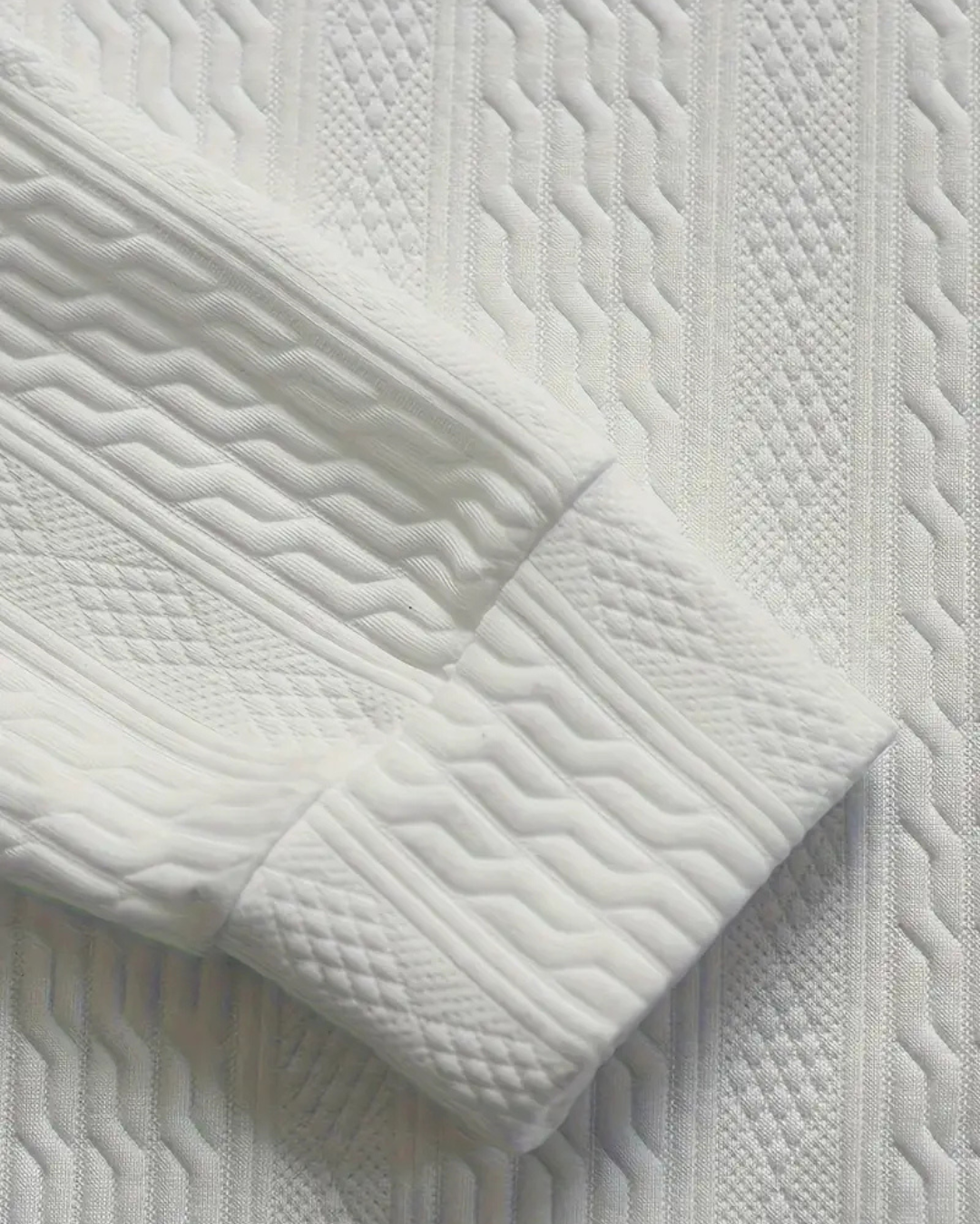 Conjunto de dos piezas en tejido con textura trenzada y cómodo ajuste®