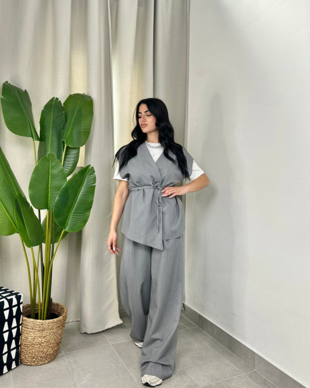 Pantalón y Camisa de Tacto Suave con Ajuste Cómodo y Estilizado