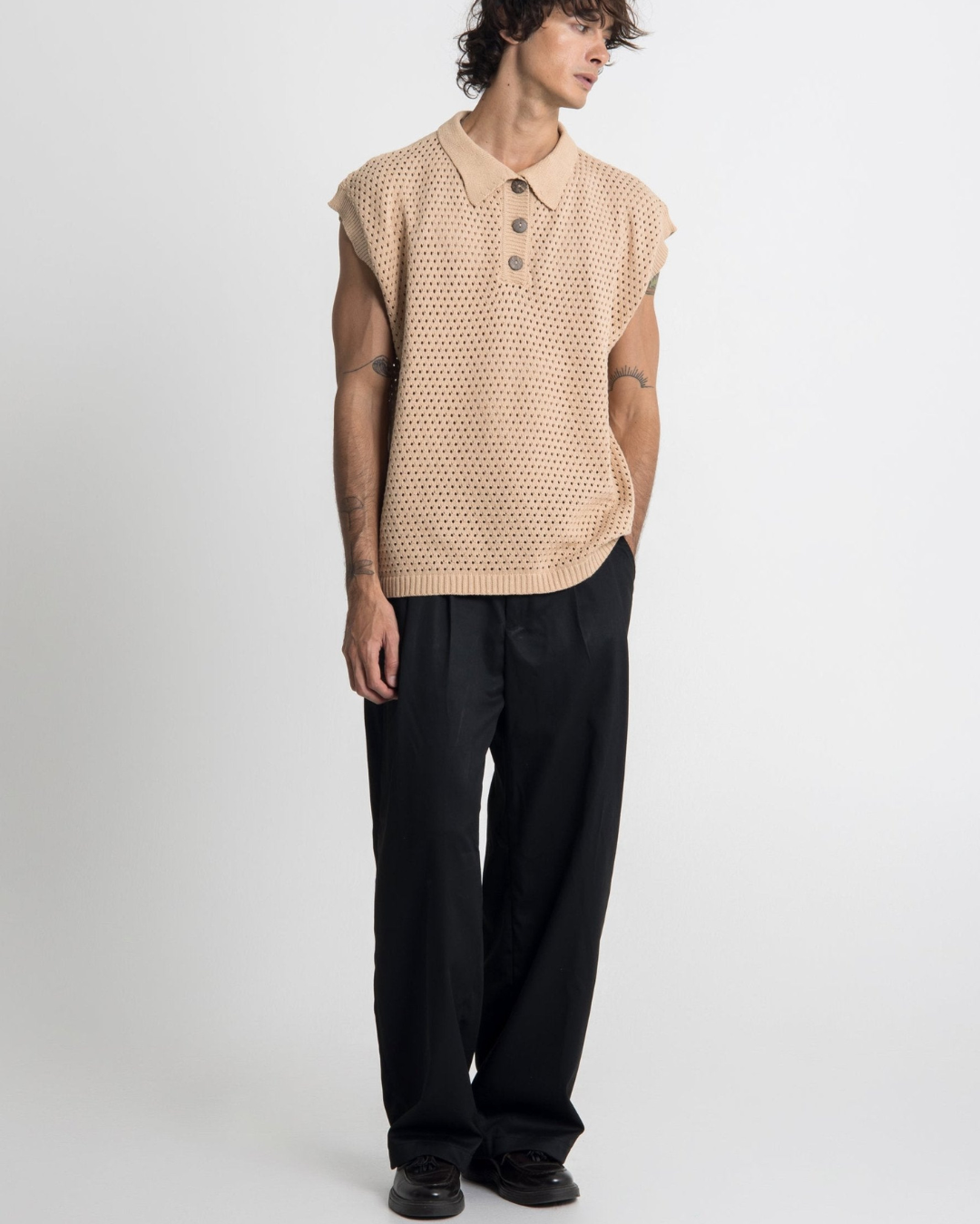 Pantalón Urbano Tipo Drill Ancho para Hombre