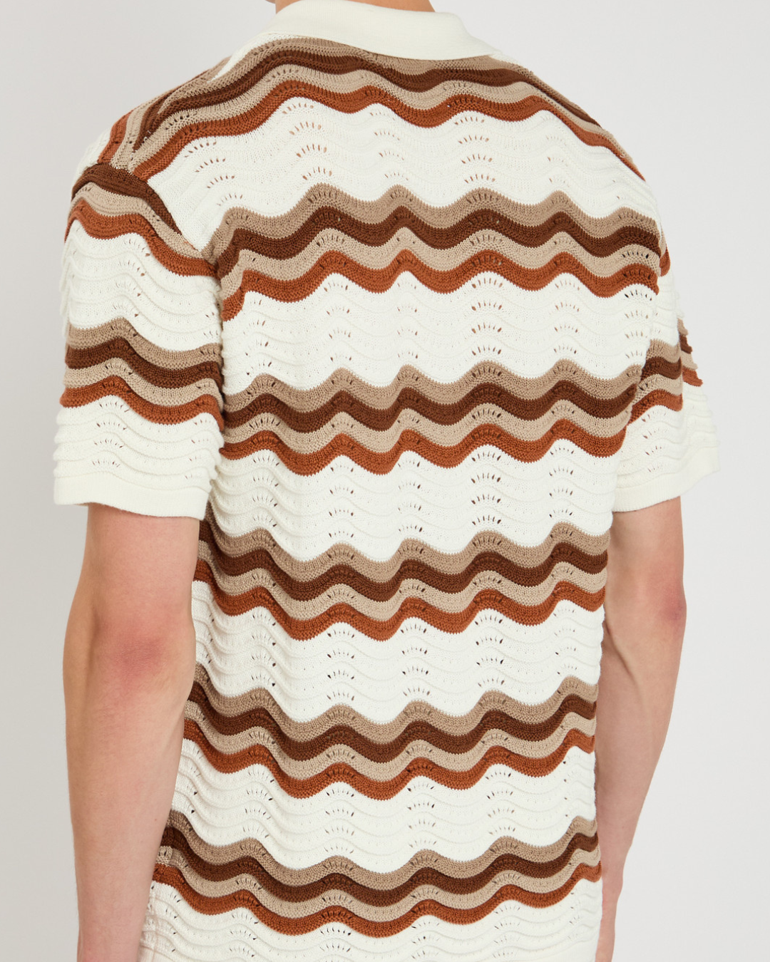 Conjunto de rayas de croché para hombre