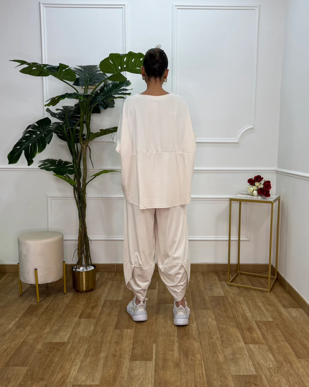 Conjunto de Camisa y Pantalón holgado para mujer