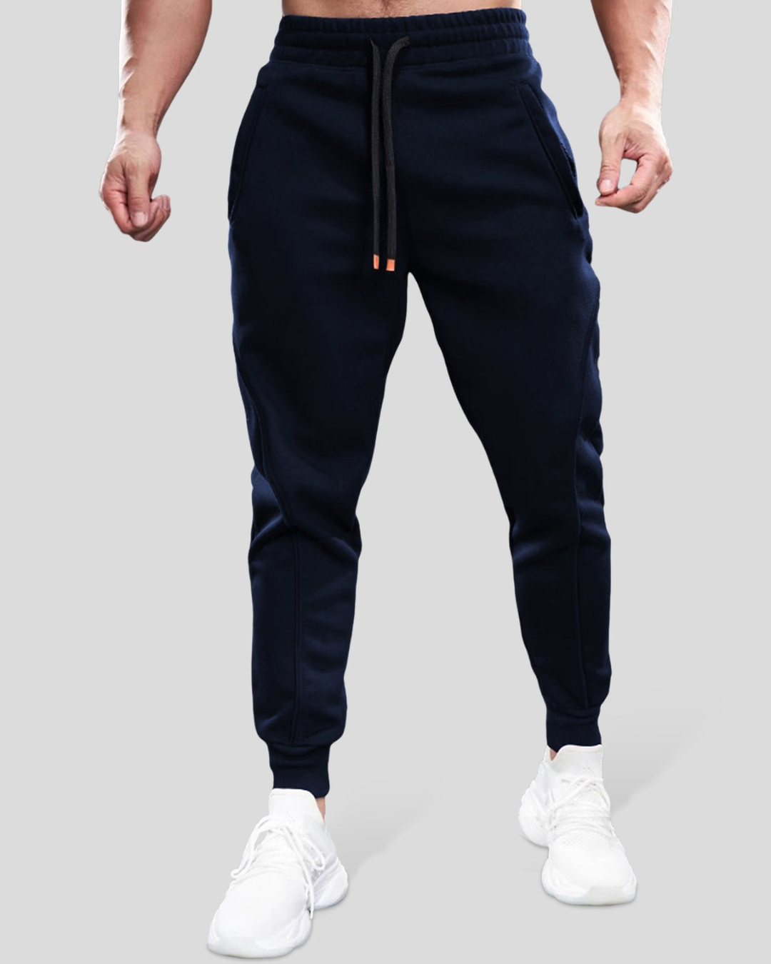 Pantalón de Deporte Básico de Algodón con Ajuste para Hombre