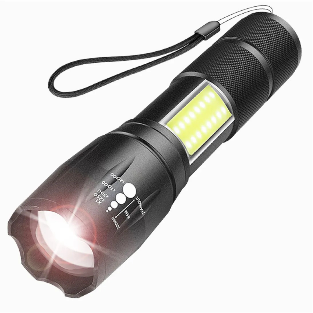 Linterna Táctica de Alta Potencia con Luz LED (OFERTA 2X1)