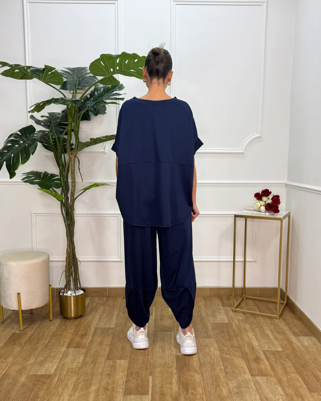 Conjunto de Camisa y Pantalón holgado para mujer