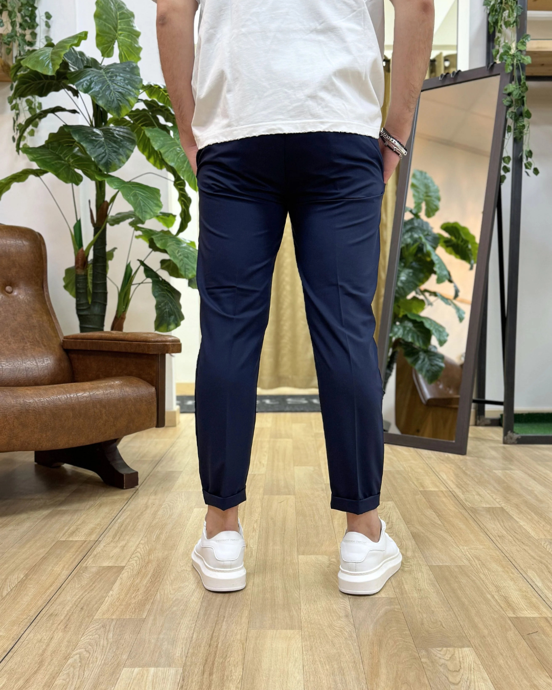 Pantalón Casual Unicolor para Hombre