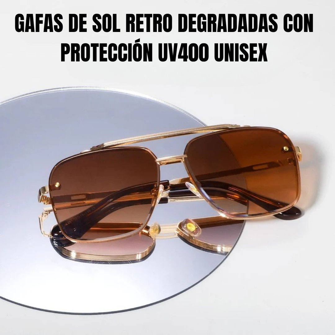 Gafas de sol retro degradadas con protección UV400 unisex®