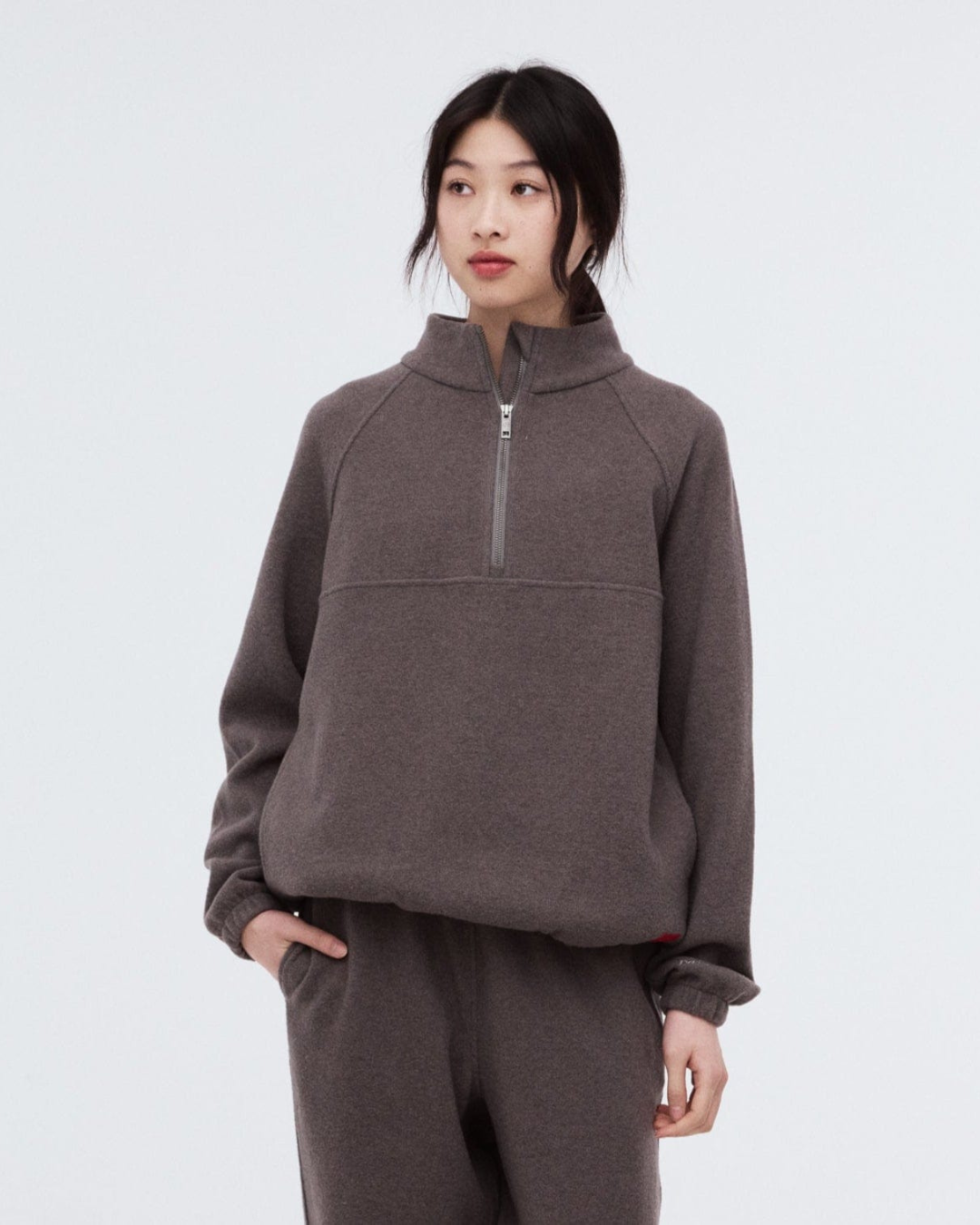 Jersey Unisex con Cuello Largo y Cremallera