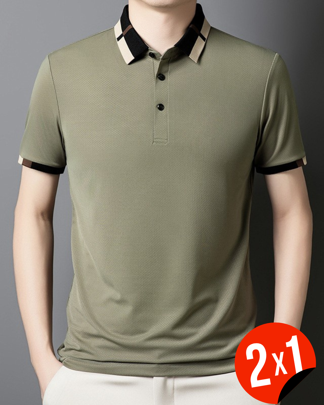 Polo Casual de Manga Corta para Hombre (OFERTA 2X1)