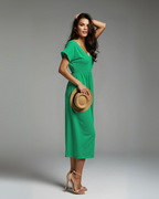 Vestido Largo de Algodón con Bolsillos