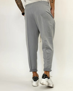 Pantalón casual con bolsillos y cintura de cordón ajustable para Hombre