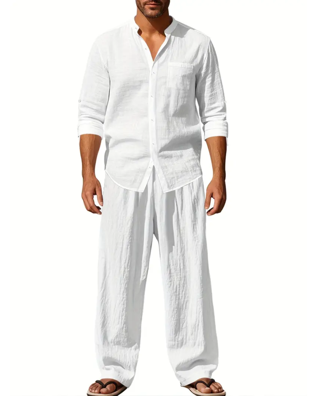 Conjunto Holgado de Lino para Hombre