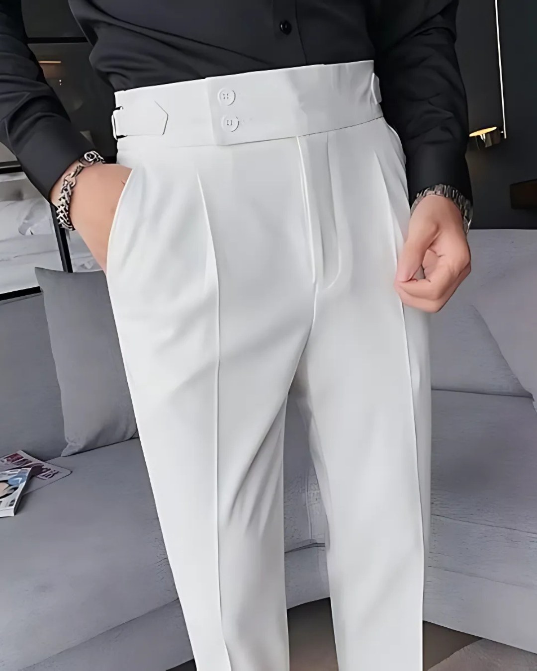 Pantalón Informal de Hombre en Colores Lisos®