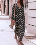 Vestido Holgado de Rayas