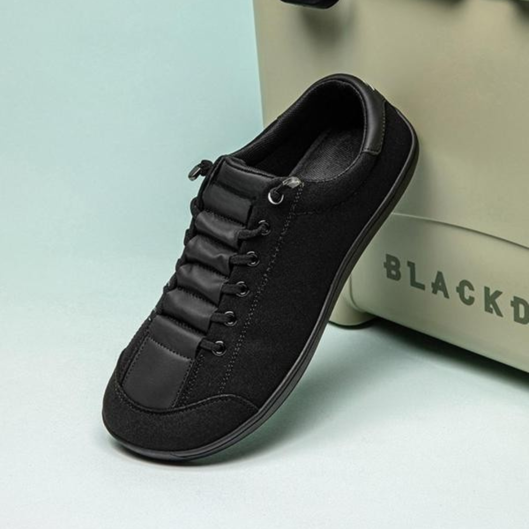 Zapatos casuales de lona con puntera ancha para hombre y mujer