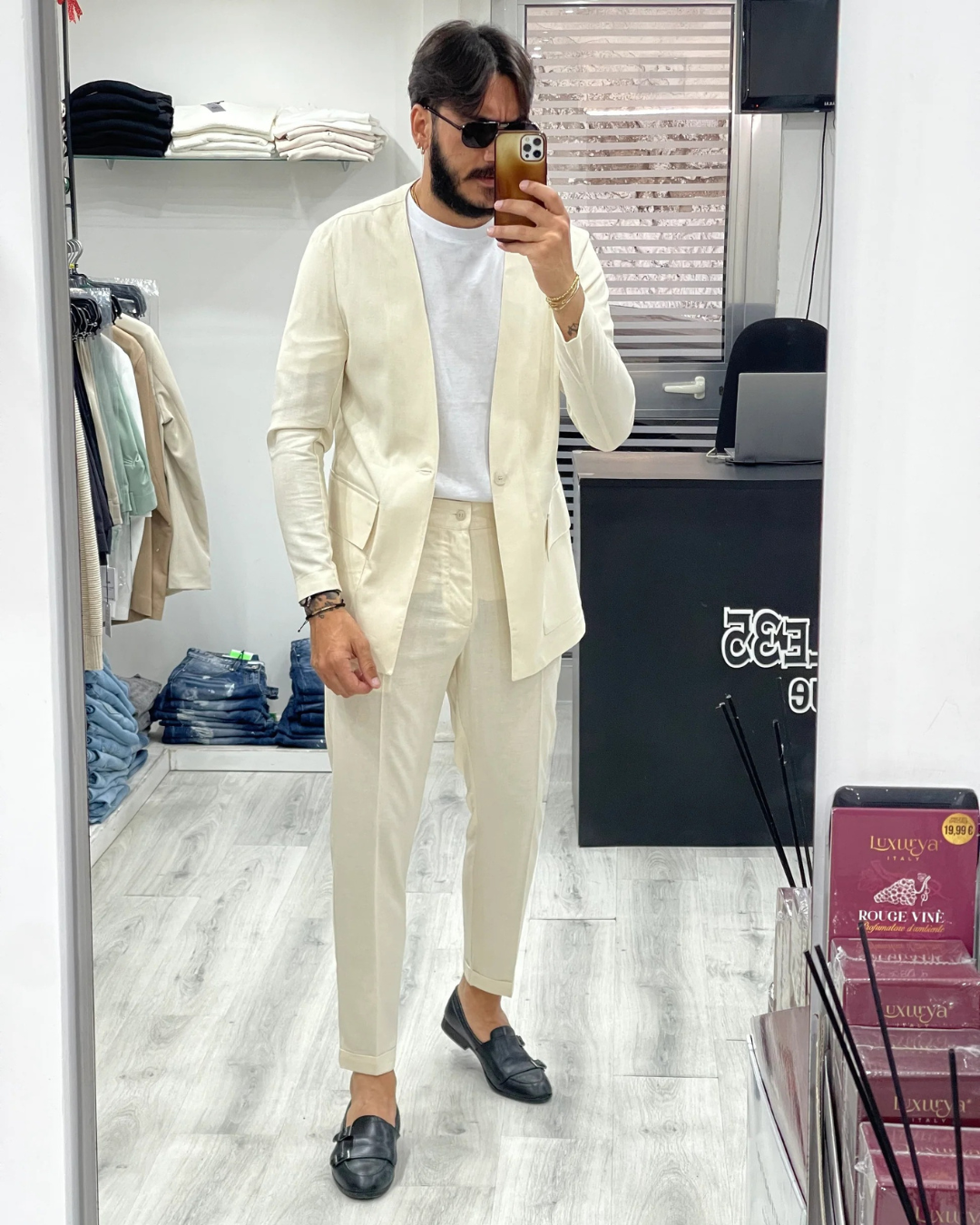 Conjunto Elegante en Lino para Hombre