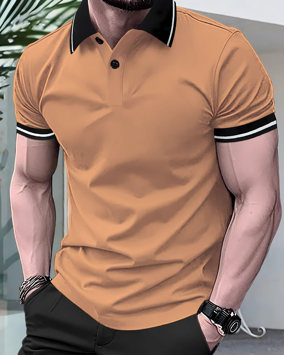 Polo Clásico con Tejido Suave para Hombre