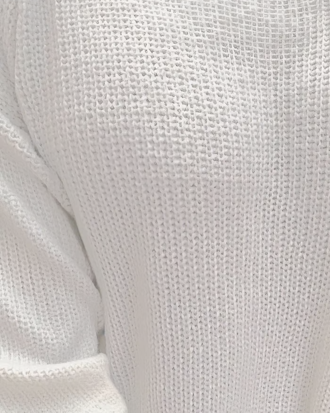 Suéter Holgado de Manga Larga con Cuello Redondo Grande para Hombre