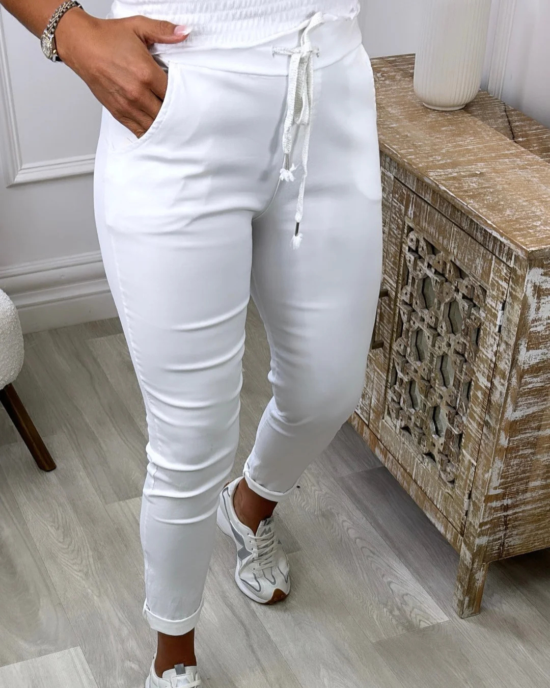 Pantalón Estilo Joggers con Cintura Ajustable y Bolsillos Funcionales para Mujer®