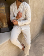 Conjunto Elegante con Acabado en Lino para Hombres®
