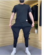 Conjunto de camiseta de manga corta y pantalón muy elástico