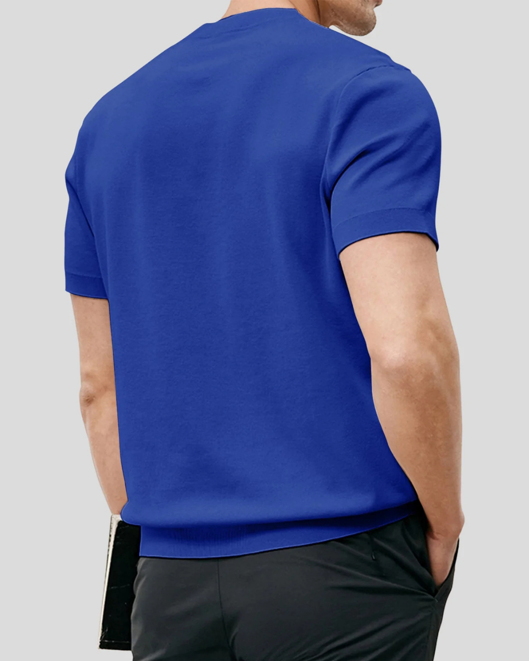 Polo de Manga Corta con tejido Elástico para Hombre