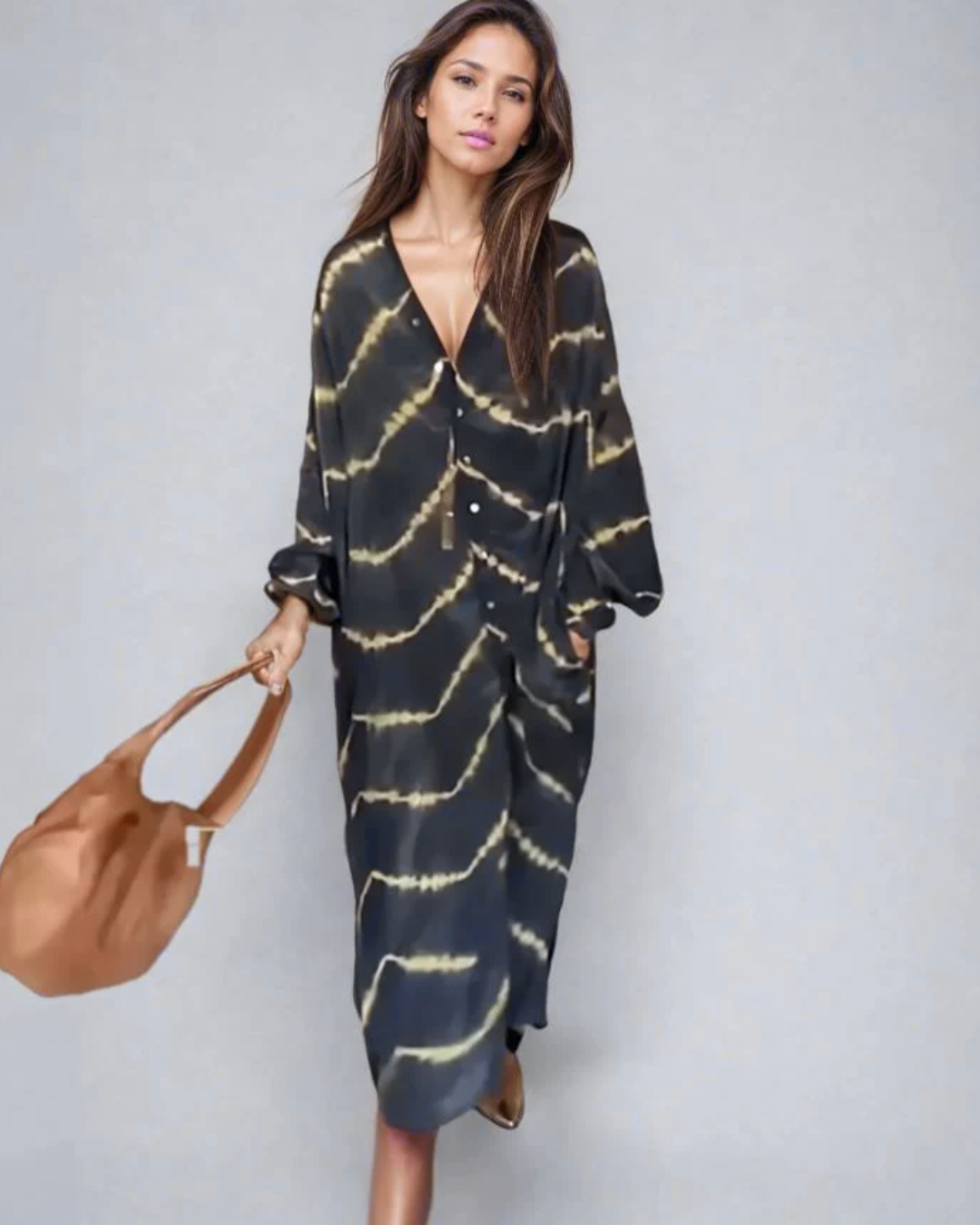 Vestido Holgado de Rayas