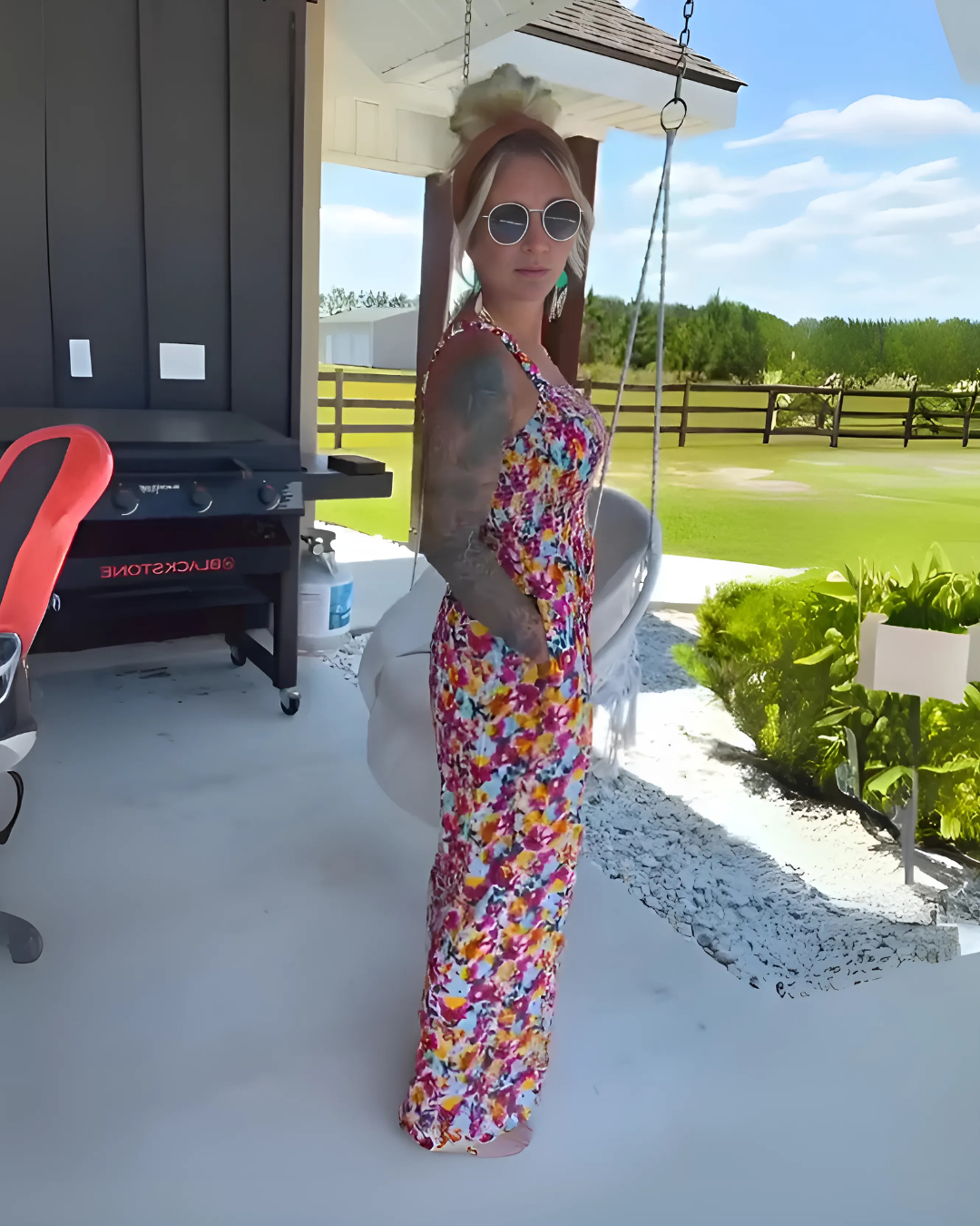 Mono Holgado Estilo Bohemio con Bolsillos