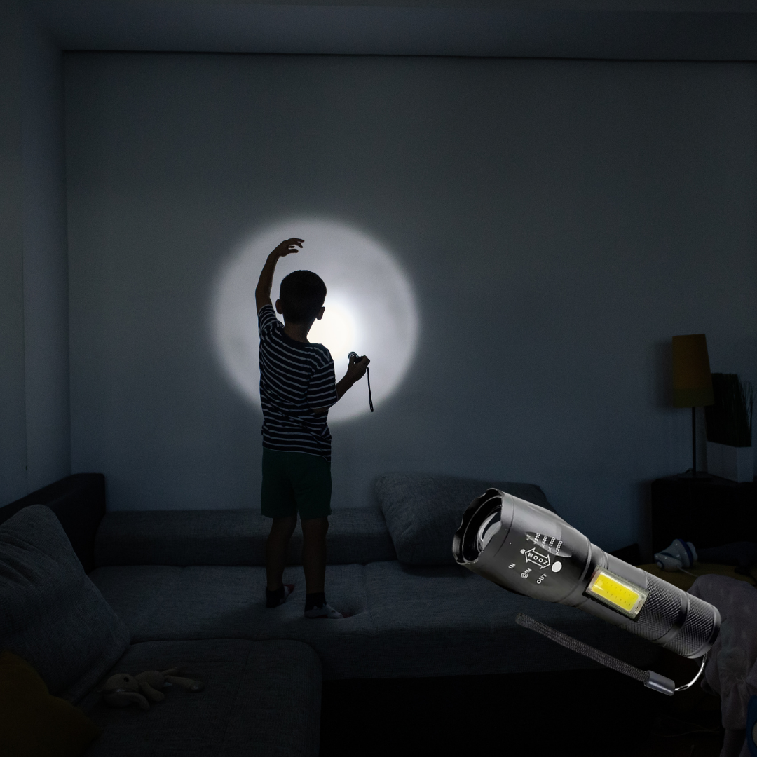 Linterna Táctica de Alta Potencia con Luz LED (OFERTA 2X1)