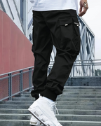 Pantalón cargo con cintura de cordón ajustable para Hombre