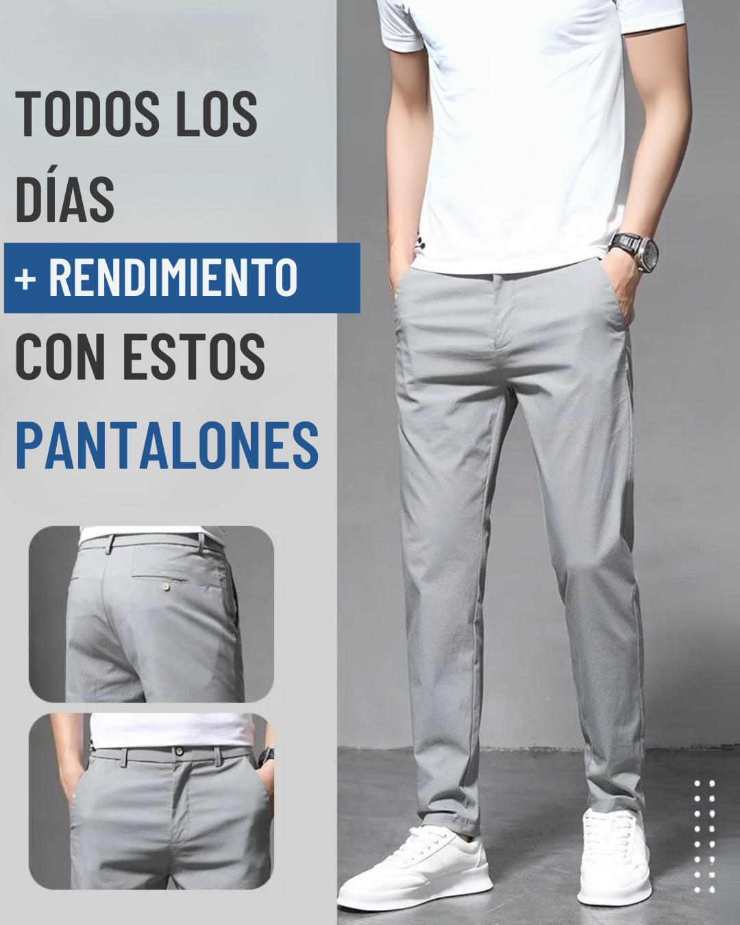 Pantalón Casual de Corte Moderno para Hombre