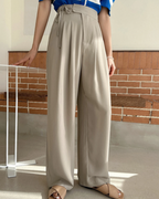 Pantalones holgados de cintura alta ajustable®