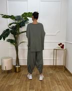 Conjunto de Camisa y Pantalón holgado para mujer