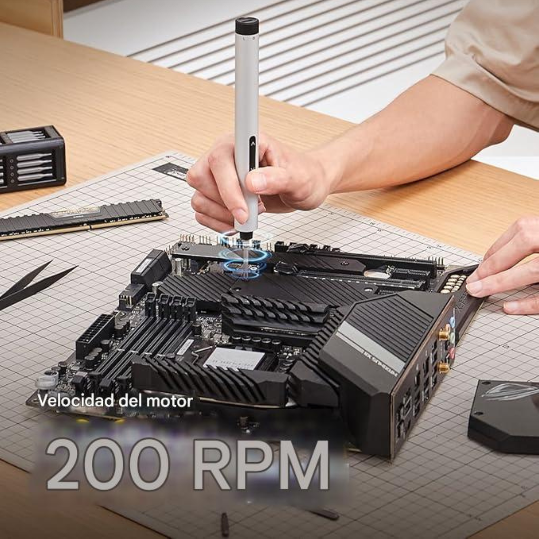 Mini destornillador eléctrico de 3.7V con 50 piezas de brocas magnéticas