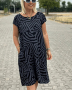 Vestido Corto Boho de corte Holgado