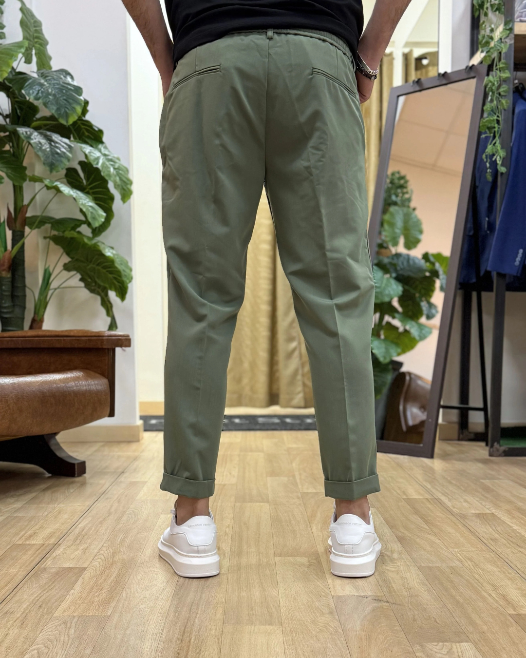 Pantalón Casual Unicolor para Hombre