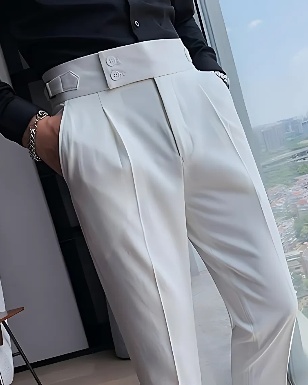 Pantalón Informal de Hombre en Colores Lisos®