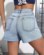 Short asimétricos con cintura alta