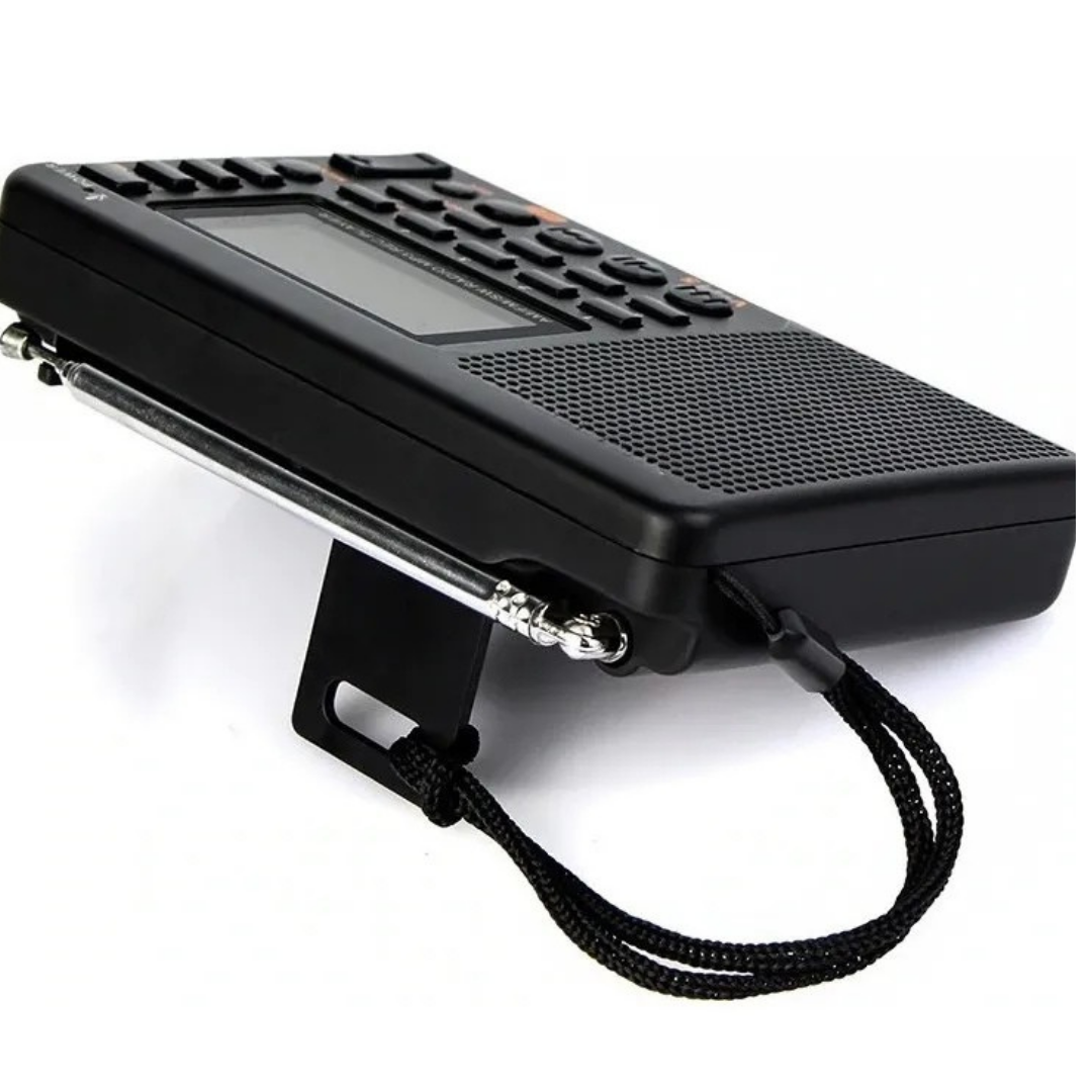 Radio Portátil AM/FM Recargable con Grabación, MP3 y Pantalla LCD