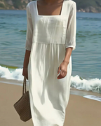 Vestido informal de lino para mujer