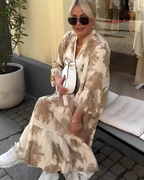 Vestido con Estampado Botánico y Corte que Realza tu Silueta®