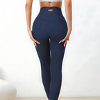 Pantalón Elástico Ajustado Tiro Alto con Bolsillo Trasero®