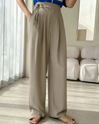 Pantalones holgados de cintura alta ajustable®