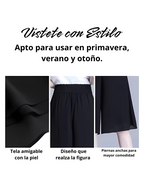 Falda Corta Estilo Culotte de Verano con Cintura Alta para Mujer